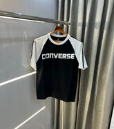 Convers e All Star White Black Imported Oversized T-Shirt