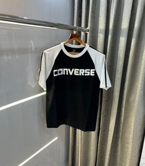 Convers e All Star White Black Imported Oversized T-Shirt