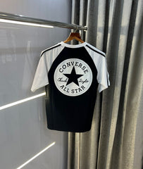 Convers e All Star White Black Imported Oversized T-Shirt