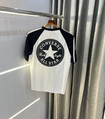 Converse All Star Black White imported Oversized T-Shirt