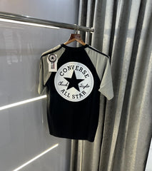 Converse All Star Grey Black Imported Oversized T-Shirt