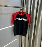 Converse All Star Black Red Imported Oversized T-Shirt