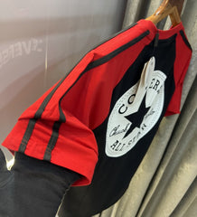 Converse All Star Black Red Imported Oversized T-Shirt