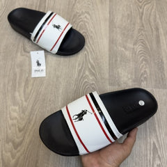 Polo Ralph Lauren Premium White Black Flip-Flop