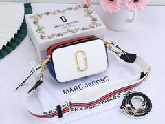 MARC JACOBS Snapshot Crossbody Bag With 2 Belts OG Box & Dust Bag (White - 151)