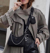 Prada Re-Edition Nylon Black With OG Box & Dust Bag (Black-3006)