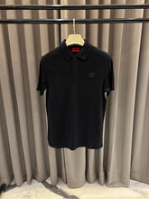 HUGO BOSS JET BLACK SIDE PATCH POLO