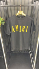 Amiri Drip Logo Side Patch White T-Shirt
