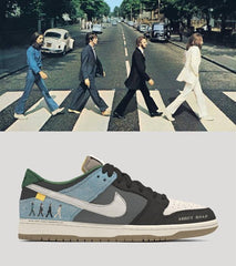Nike SB Dunk X Beatles Abbey Road Custom