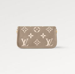Louis Vuitton Nano Diane Bicolour Monogram Empreinte Leather With OG Box & Dust Bag (M45985 Khakhi)