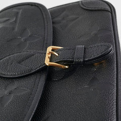 Louis Vuitto_n Nano Diane Bicolour Monogram Empreinte Leather With OG Box & Dust Bag (M45985 Black)