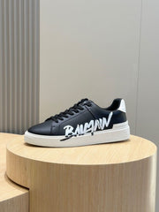 Balmain. B-court sneaker black white
