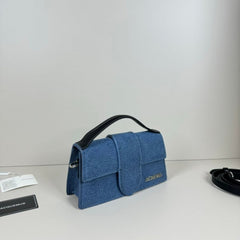 Jacquemus Suede LE Bambino With Sling Strap OG Box & Dust Bag (109-1 Denim Black)