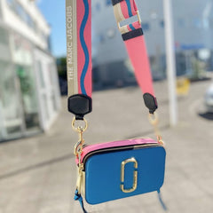 Marc Jacobs The Snap Shot Camera Sling Bag With Dust Bag & OG Box (996 Pearl Blue)