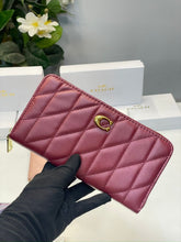 Coach_Accordion_Pillow_Zipper_Wallet_With_OG_Box_Dust_Bag_(Wine-855)
