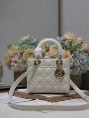 Dior Lady My ABC Gold With OG Box & Dust Bag (White-735)