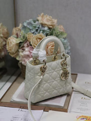 Dior Lady My ABC Gold With OG Box & Dust Bag (White-735)
