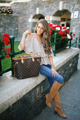 Louis Vuitton LV Neverfull Tote Bag With Extra Pouch & Dust Bag (Brown Monogram - 865)