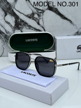 LACOSTE 301 SILVER BLACK