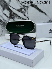 LACOSTE 301 SILVER BLACK