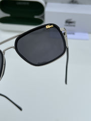 LACOSTE 301 SILVER BLACK