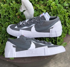NIKEE SACAI X BLAZER LOW GREY