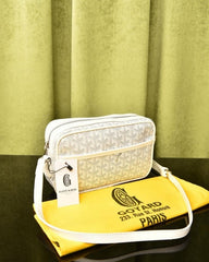 Goyard Paris Cap-Vert PM Unisex Sling Bag With Dust Bag (GY White)