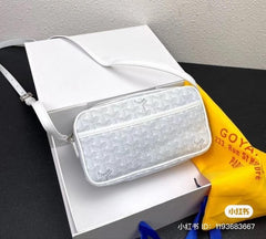 Goyard Paris Cap-Vert PM Unisex Sling Bag With Dust Bag (GY White)