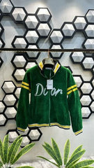 CHRISTIAN DIOR VELVET PARTY WEAR PREMIUM GREEN TRACKSUIT