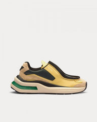 Prada System brushed leather sneakers with bike fabric and suede elements fixed