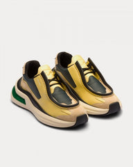 Prada System brushed leather sneakers with bike fabric and suede elements fixed