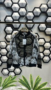 DIOR FLORAL OBLIQUE TRANSPARENT PREMIUM BLACK JACKET