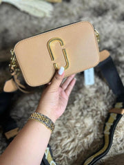 Marc Jacobs The Snap Shot Camera Sling Bag With Dust Bag & OG Box (996 Apricot)