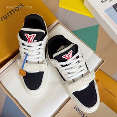 Louis Vuitton Trainer Cream Black 425