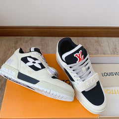 Louis Vuitton Trainer Cream Black 425