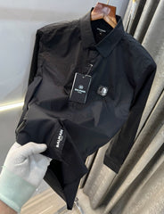 Balmain Paris BlackB Steel Logo Designer Shirt With Premium Box Packing