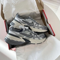 Nike V2K Run Platinum Gray and Silver