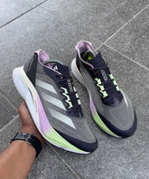 Adidas Adizero Boston 12 Aurora Black Zero Metallic Green Spark