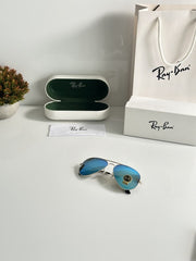 Rayban Aviator Gold Aqua