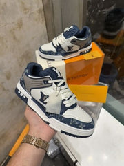 LOUISS VUITTON MID DENIM SNEAKER