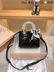 Dior Lady My ABC Elite Quality With OG Box & Dus Bag & scarf WIth Star Charm (Black-291)