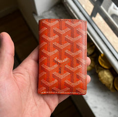 Goyard Saint Pierre Wallet Orange With OG Box High Quality