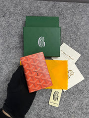 Goyard Saint Pierre Wallet Orange With OG Box High Quality