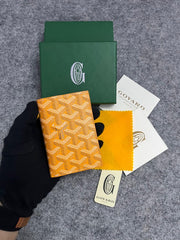 Goyard Saint Pierre Wallet Yellow With OG Box High Quality