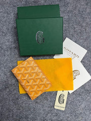 Goyard Saint Pierre Wallet Yellow With OG Box High Quality