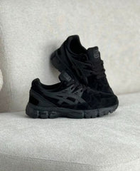 Asics gel kayano black suede