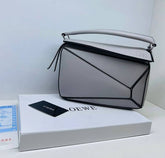 Loewe Puzzle Small Shoulder Bag With OG Box & Dust Bag (8627 Grey)