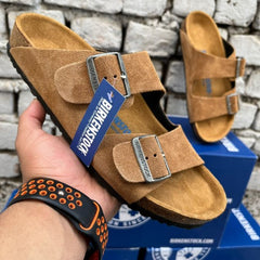 Birkenstock Arizona Slides Tan Colour