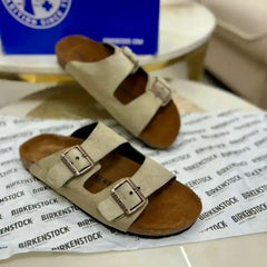 Birkenstock Arizona Slides Suede Bage