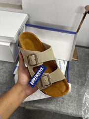 Birkenstock Arizona Slides Suede Bage